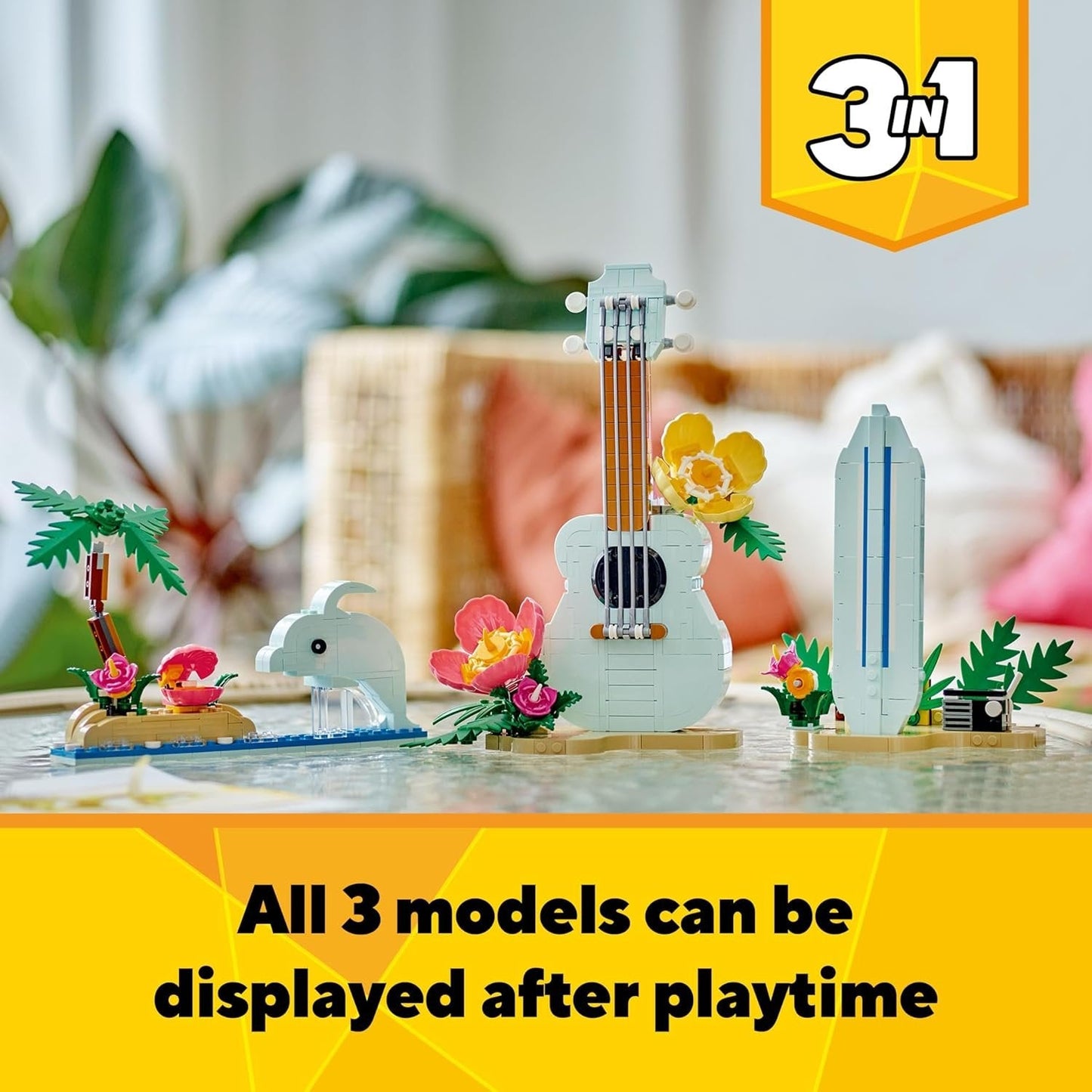 LEGO 31156 Tropical Ukulele 3in1 Toy Set (387 Pieces)