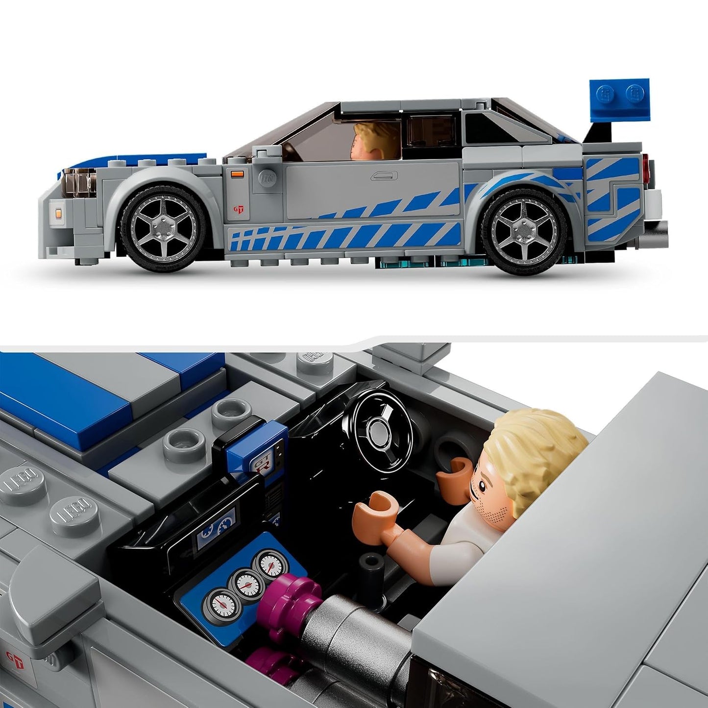 LEGO 76917 Speed Champions 2 Fast 2 Furious Nissan Skyline GT-R (R34) 319 Pieces