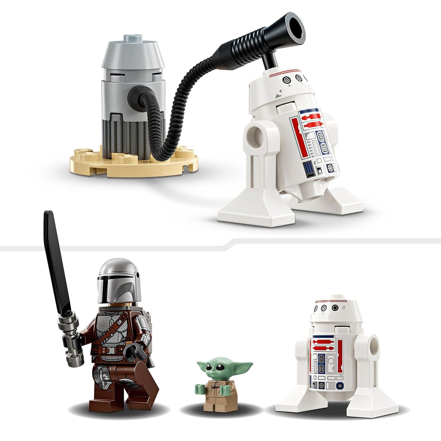 LEGO Star Wars Mando and Grogu’s N-1 Starfighter Building Toy 75410 Building Blocks Toys for 4+ Gift for Boys and Girls