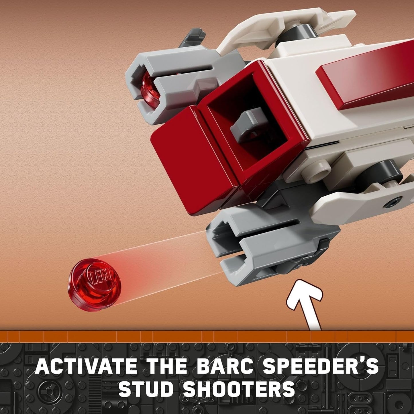 LEGO 75378 Star Wars BARC Speeder Escape, Mandalorian Toy Building Set for Kids, May The 4th Be with You Decoration with Kelleran Beq and Grogu, Star Wars Toy for Boys, Girls and Fans Ages 8 and Up