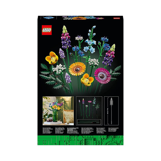 LEGO Icons Wildflower Bouquet 10313 Building Set (939 Pieces), Multi Color