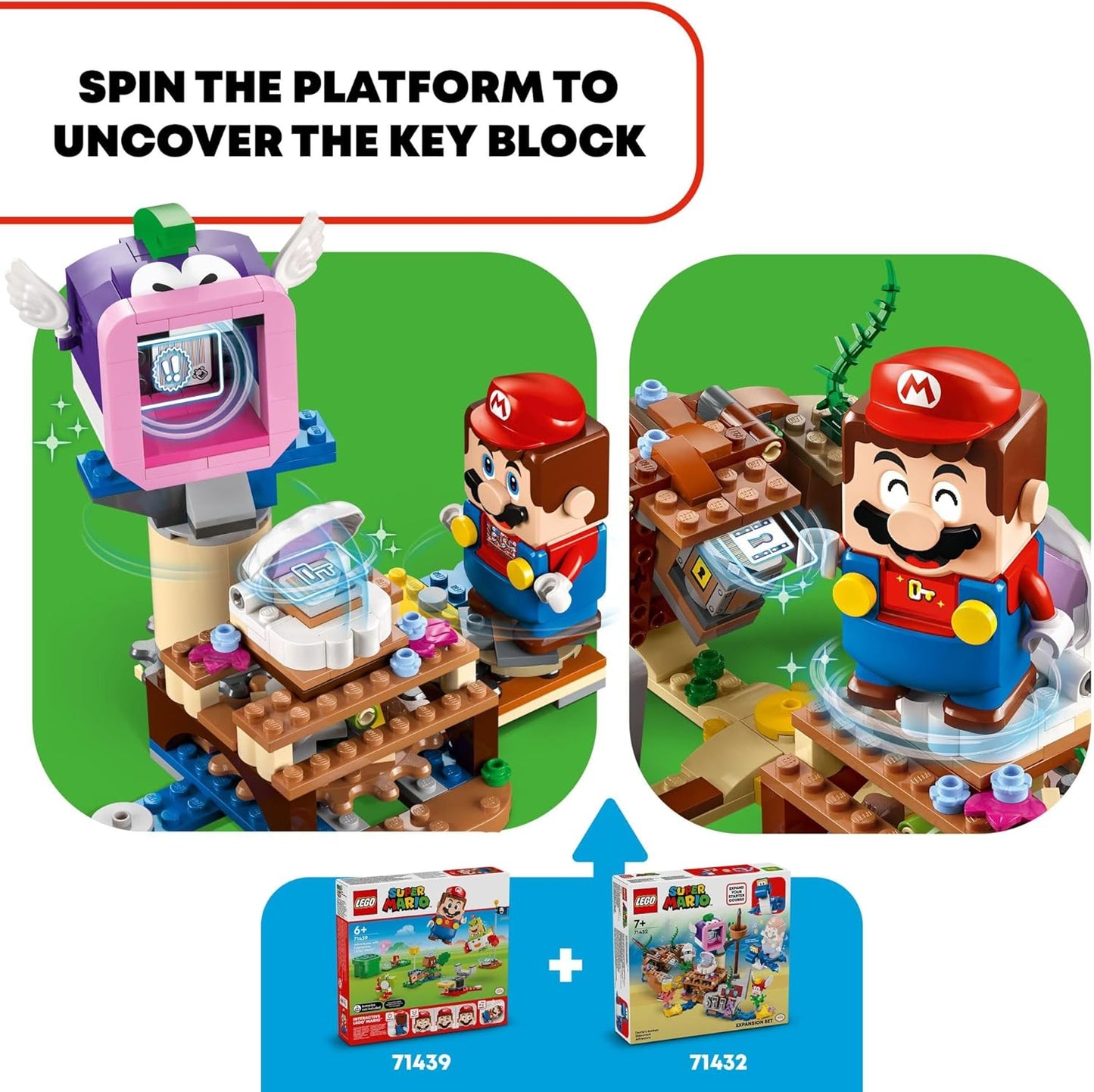 LEGO Super Mario Dorrie's Sunken Shipwreck Adventure Expansion Set, Super Mario Collectible Toy for Kids with Cheep Cheep, Cheep Chomp and Blooper Figures, Gift for Boys, Girls and Gamers, 71432