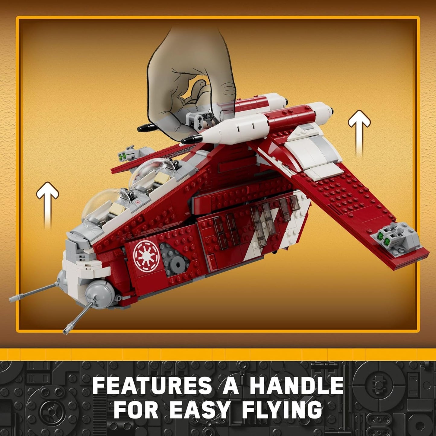 LEGO 75354 Star Wars The Clone Wars Coruscant Guard Gunship Building Set (1083 Pieces)