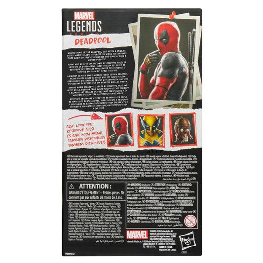 Hasbro Marvel Legends Series Deadpool, Deadpool Wolverine Edition Collectible 6 Inch Action Figure for Adults Ages 14+