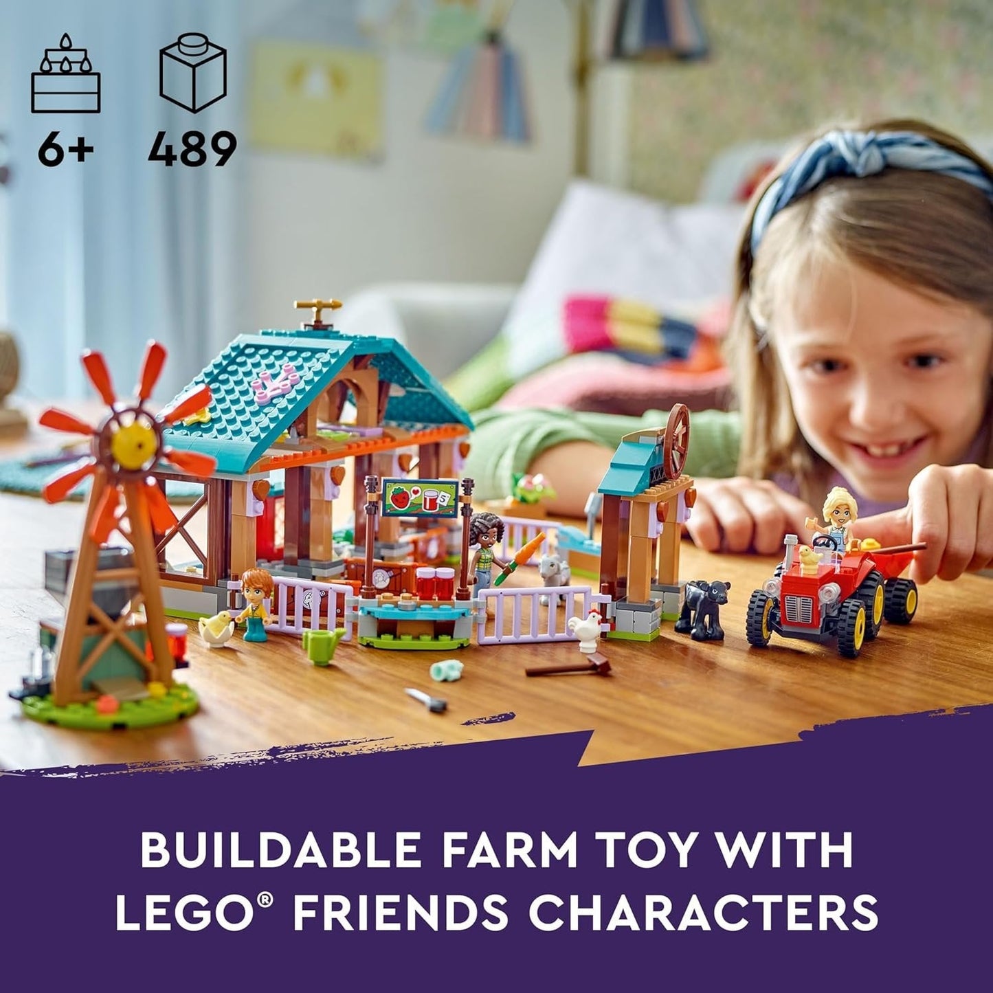 LEGO Friends Farm Animal Sanctuary Toy 42617 (489 Pieces)