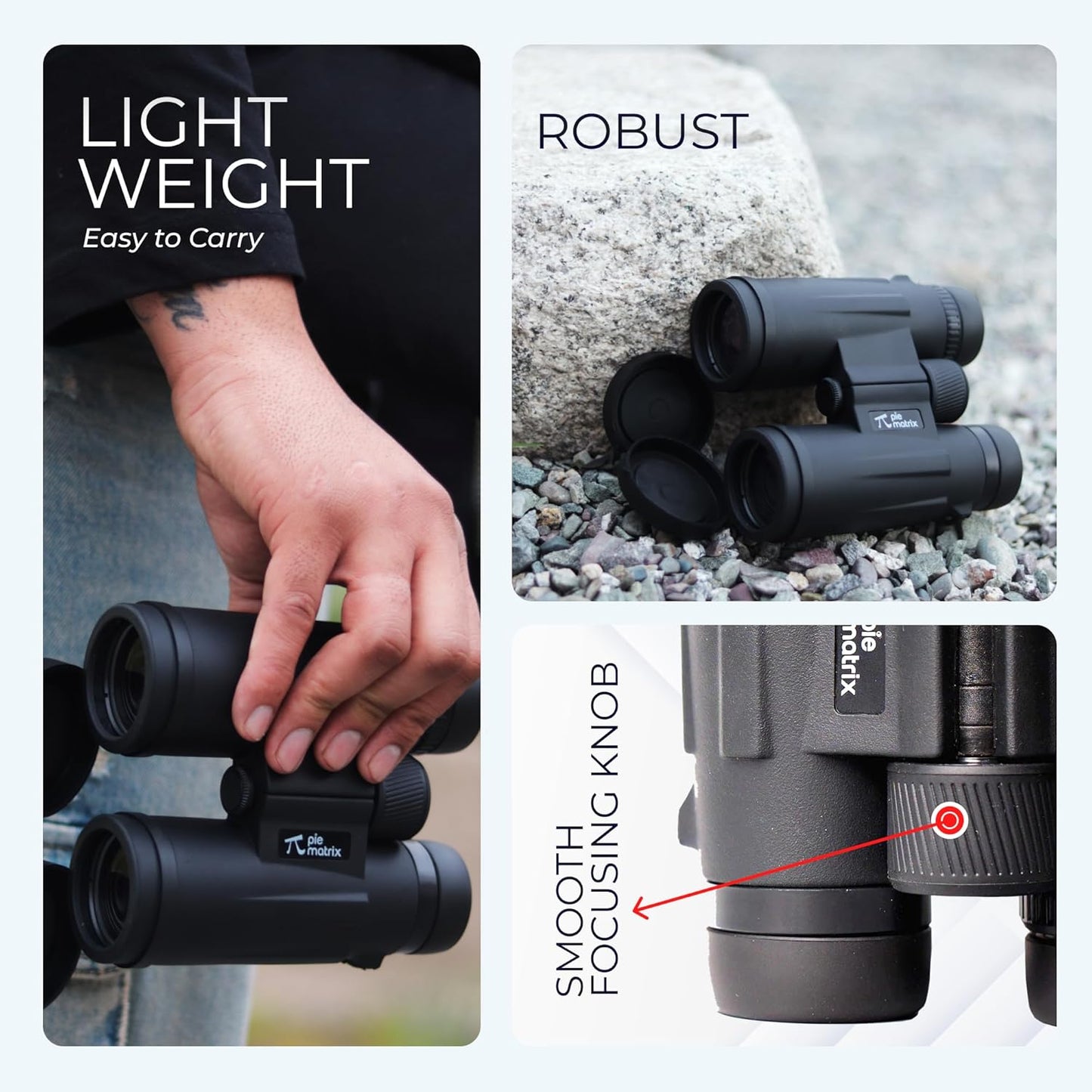 Pie Matrix Swift S10 10X42 Real Binoculars Field View 119 m/1000 m