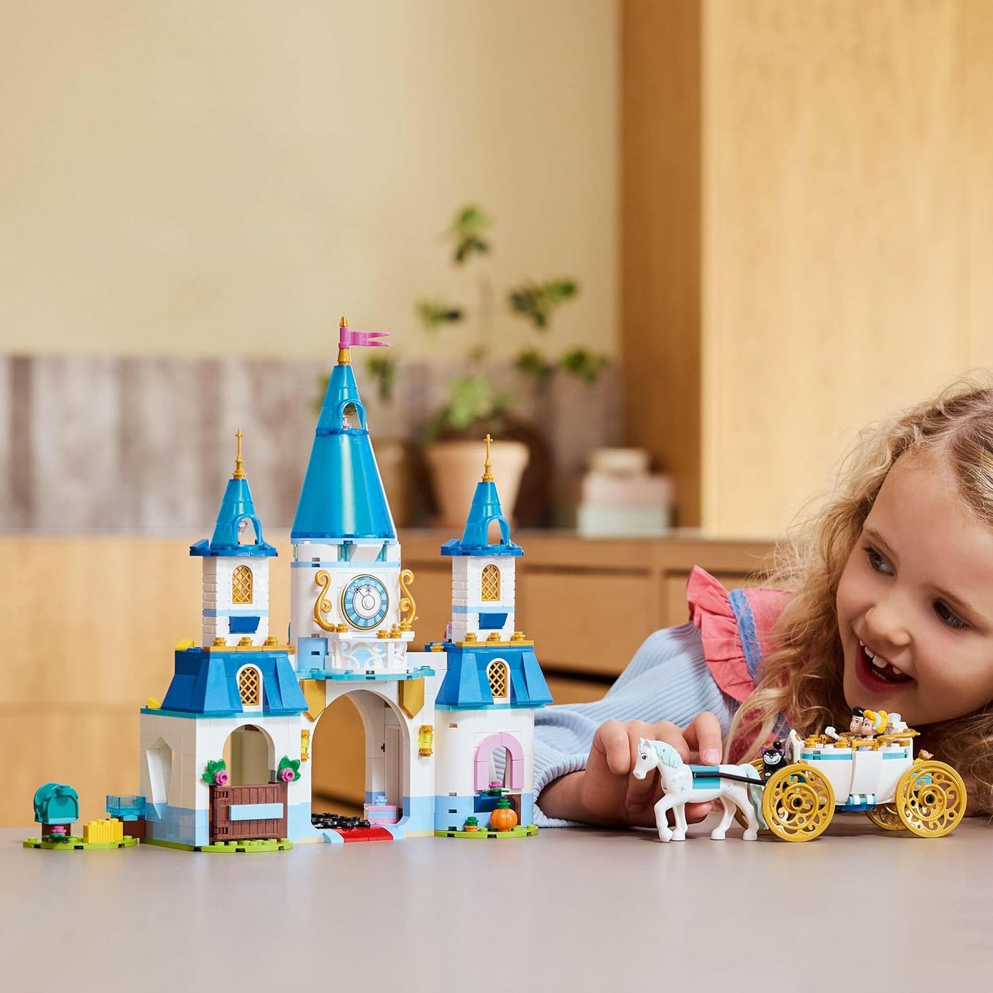 LEGO ǀ Disney Princess Cinderella’s Castle & Horse Carriage Building Set 43275 Building Blocks Toys for 6+ Gift for Boys and Girls