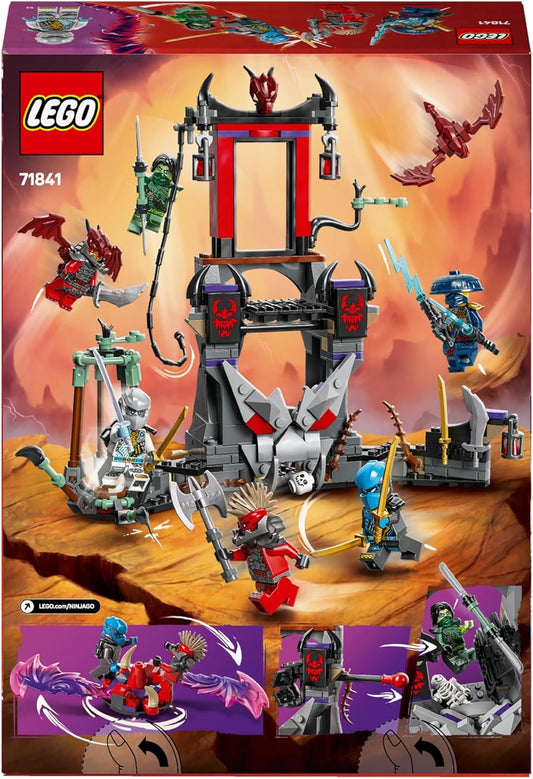 LEGO NINJAGO Dragonian Storm Village Battle Arena Playset, Building Kit for Kids with 6 Minifigures and a Spinner Toy, Birthday Gift Idea for Boys and Girls Aged 7 Years Old and Over 71841