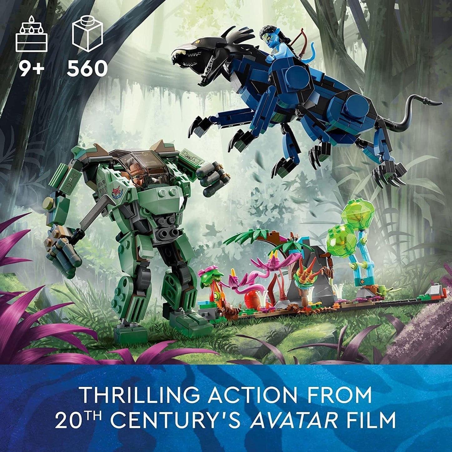 LEGO 75571 Avatar Neytiri & Thanator vs. AMP Suit Quaritch Buildable Action Toy