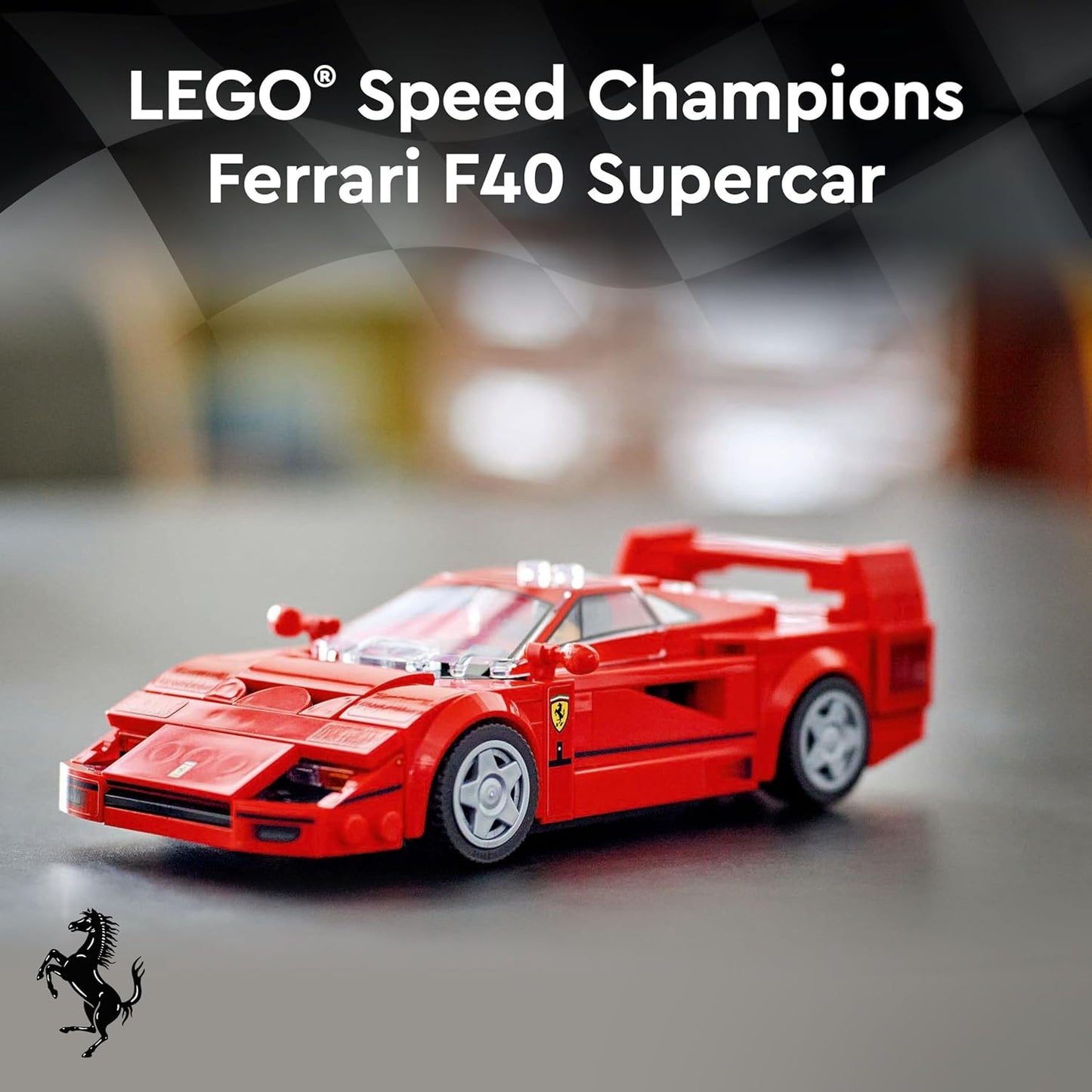 LEGO Speed Champions Ferrari F40 Supercar Vehicle Toy 76934 Building Blocks Toys for 9+ Gift for Boys and Girls