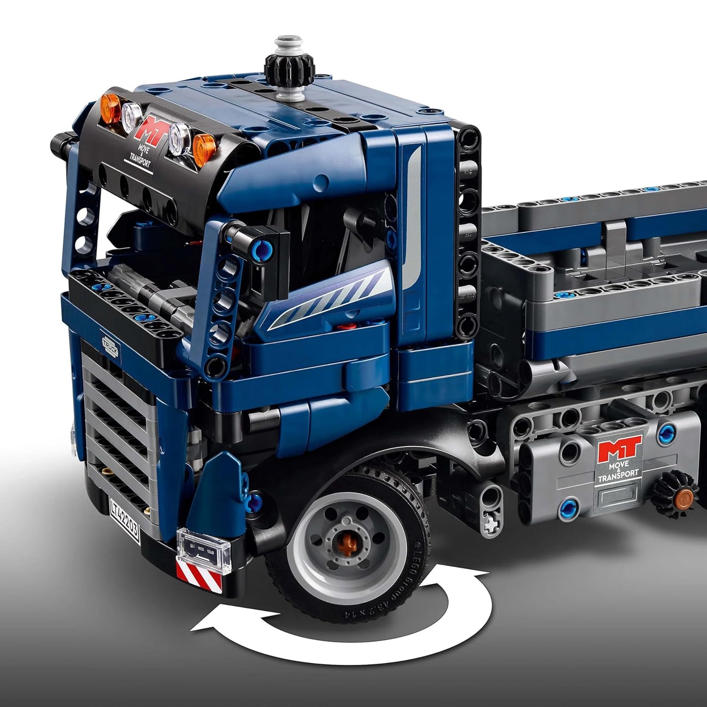 LEGO Technic Tipping Dump Truck Toy, Blue Construction Vehicle Set 42203 Building Blocks Toys for 9+ Gift for Boys and Girls