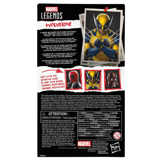 Marvel Legends Series Wolverine, Deadpool Wolverine Collectible 6 Inch Action Figure for Adults Ages 14 +