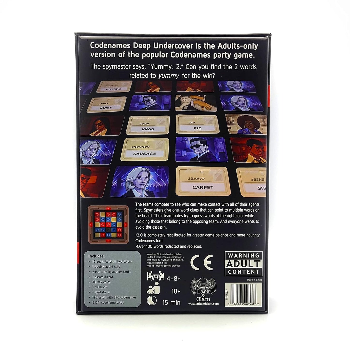Codenames Deep Undercover 2.0 Board Game