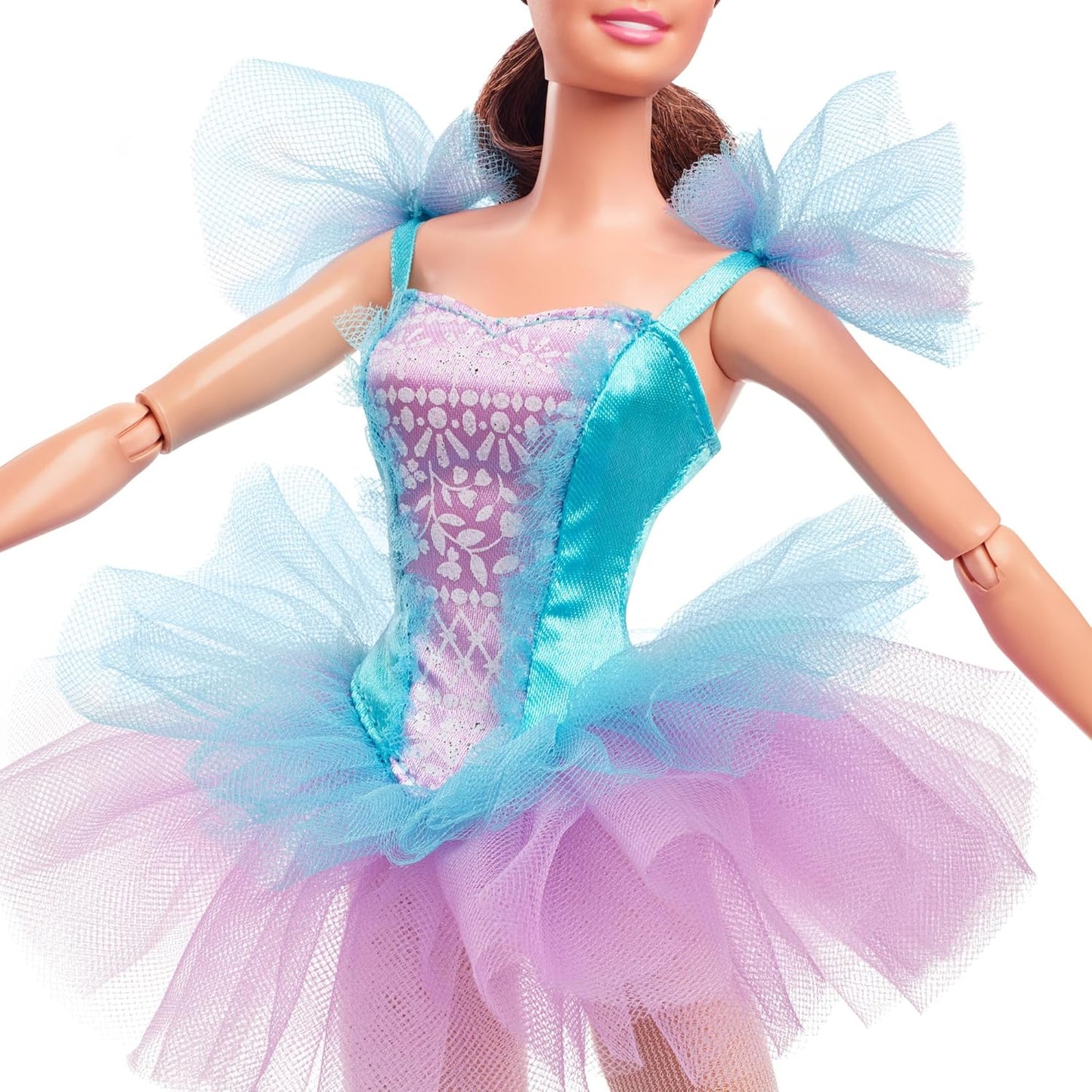 Barbie Signature Ballet Wishes™ Doll (Brunette, 12 in), Posable, Wearing Ballerina Costume, Tutu, Pointe Shoes & Tiara, Gift for 6 Year Olds and Up