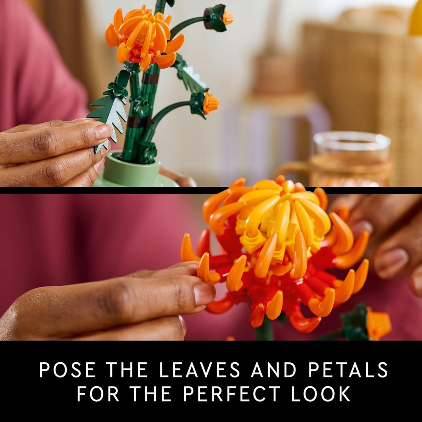 LEGO Icons Chrysanthemum Flower Decor Building Set 10368 Building Blocks for 18+ Gift- Botonical Collection