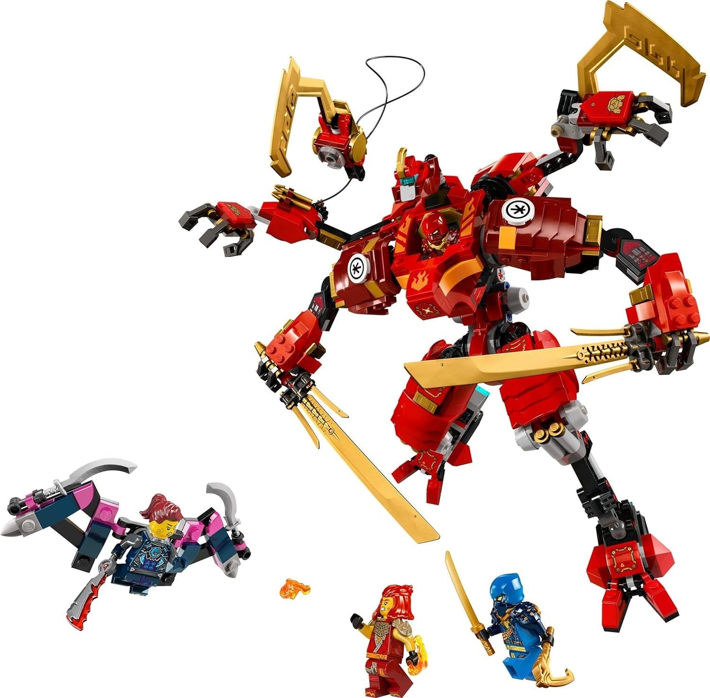 LEGO 71812 NINJAGO Kai’s Ninja Climber Mech Toy Set