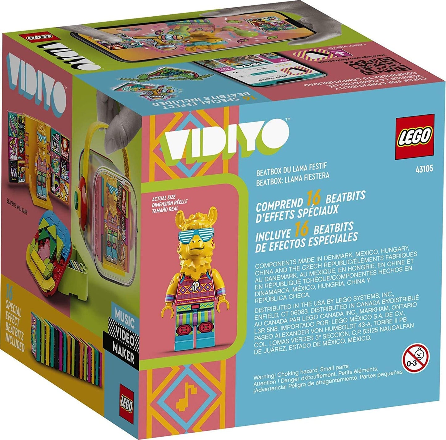 Lego VIDIYO Party Llama Beatbox 43105 Building Kit with Minifigure; Creative Kids Will Love Producing Music Videos Full of Songs, Dance Moves and Special Effects, New 2021 (82 Pieces)