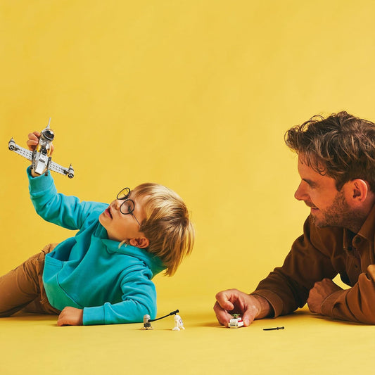 LEGO Star Wars Mando and Grogu’s N-1 Starfighter Building Toy 75410 Building Blocks Toys for 4+ Gift for Boys and Girls