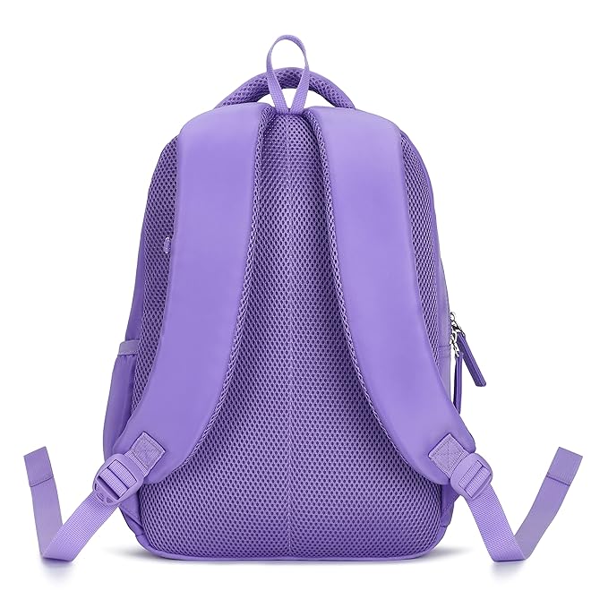 Genie Valerie 15-Inch Kids Backpack – Cute, Colorful, Lightweight & Water-Resistant with Happy Pouch