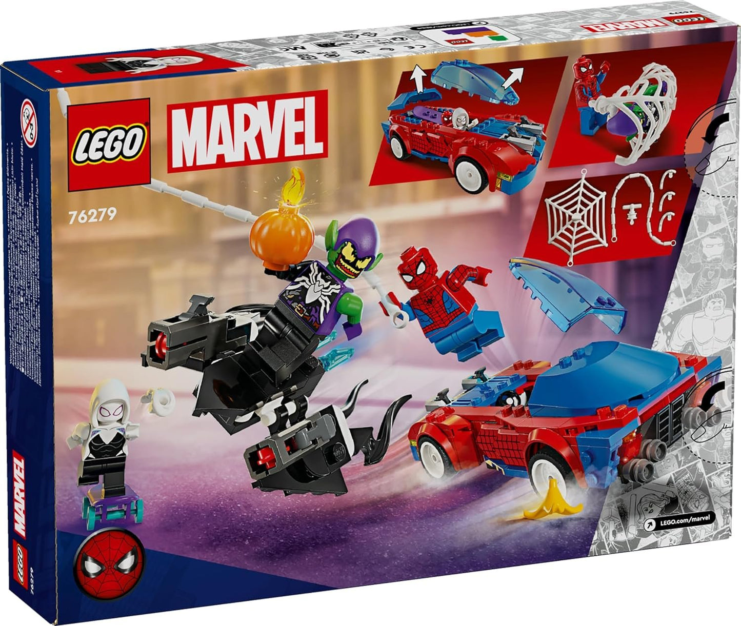 LEGO Marvel Spider-Man Race Car & Venom Green Goblin 76279 (227 Pieces)