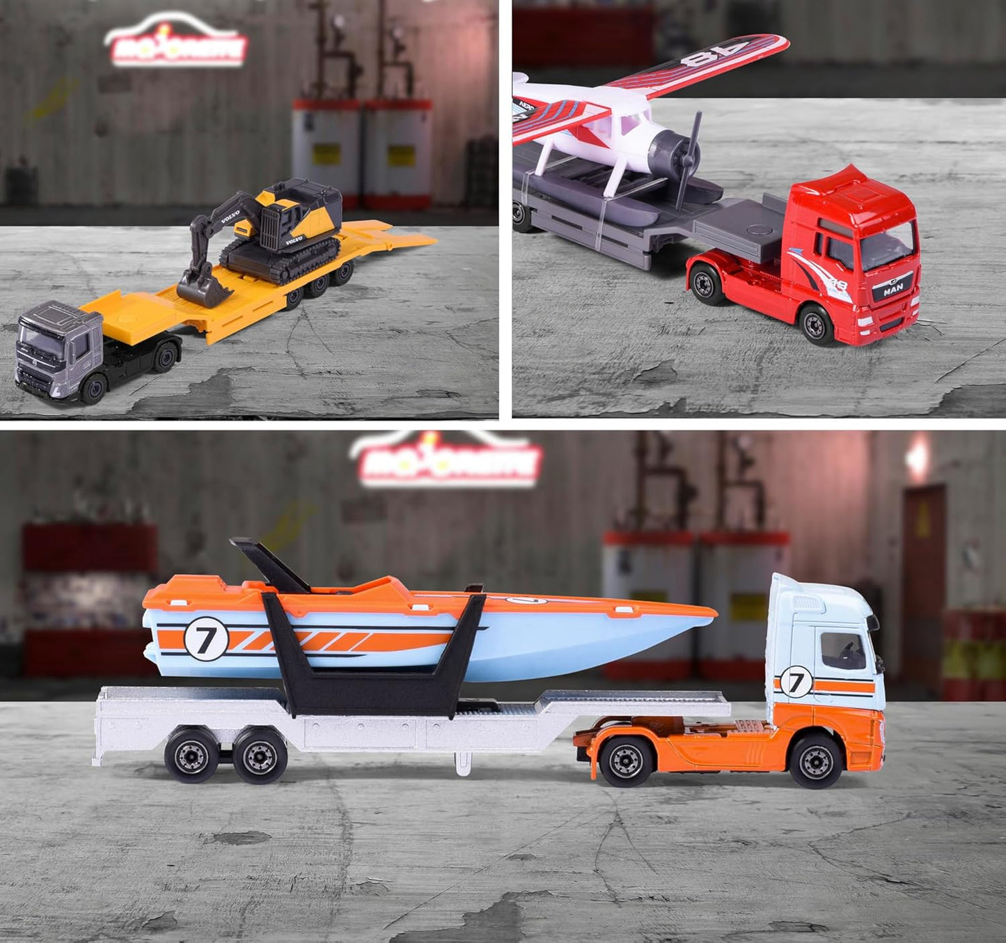 Majorette Transporter Trucks Single Pack – Multicolor Die-Cast Vehicle Set