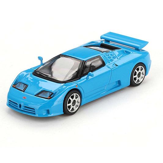 Mini GT 1/64 Bugatti EB110 Super Sport Blu Bugatti LHD Diecast Scale Model Car