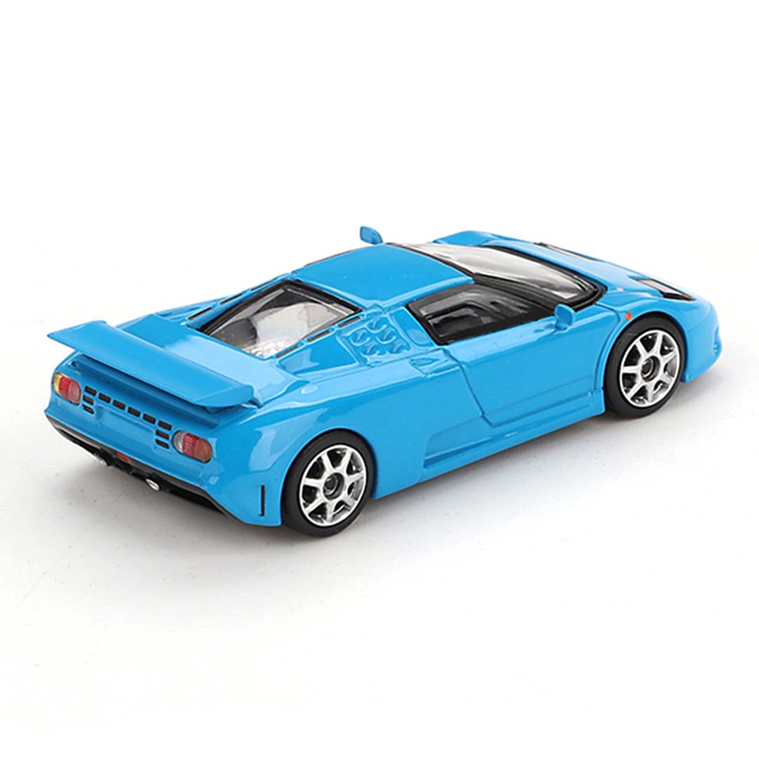Mini GT 1/64 Bugatti EB110 Super Sport Blu Bugatti LHD Diecast Scale Model Car