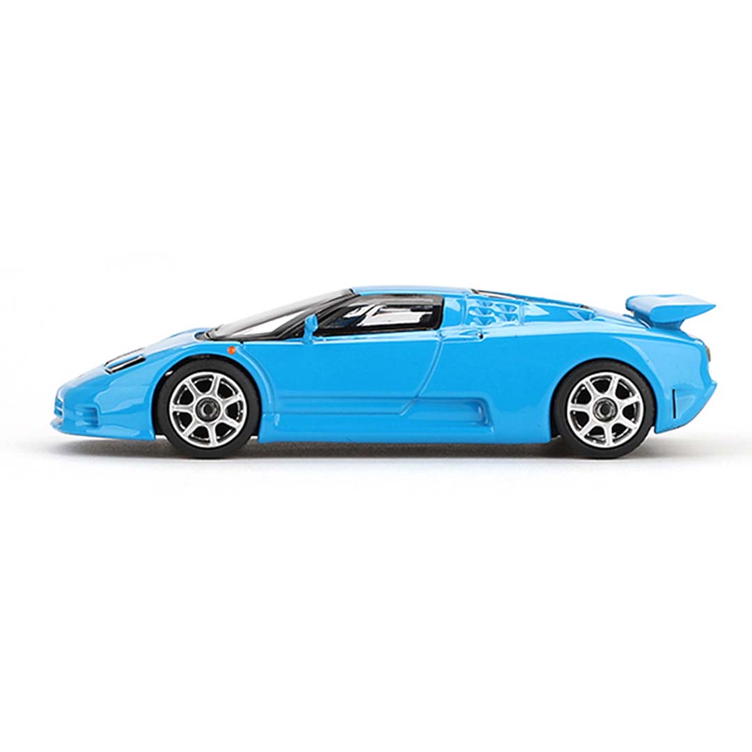 Mini GT 1/64 Bugatti EB110 Super Sport Blu Bugatti LHD Diecast Scale Model Car