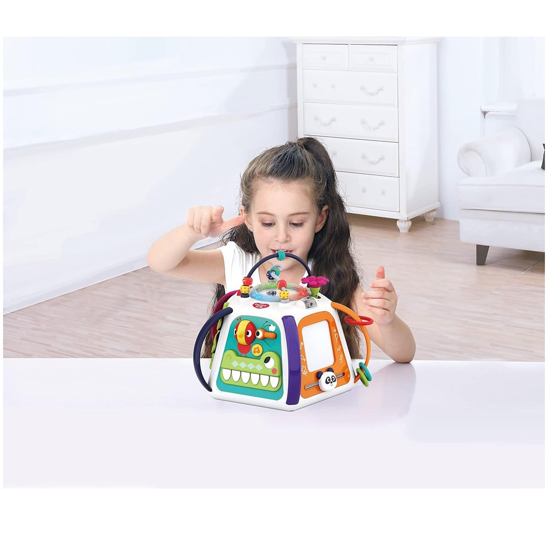 "HOLA Forest Activity Pyramid: Multi-Game Fun with Lights, Music & Sound Effects – Perfect Gift for Boys & Girls Aged 18 Months to 3 Years"
