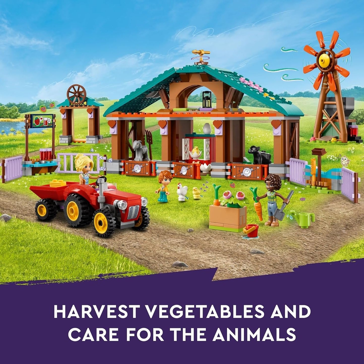 LEGO Friends Farm Animal Sanctuary Toy 42617 (489 Pieces)