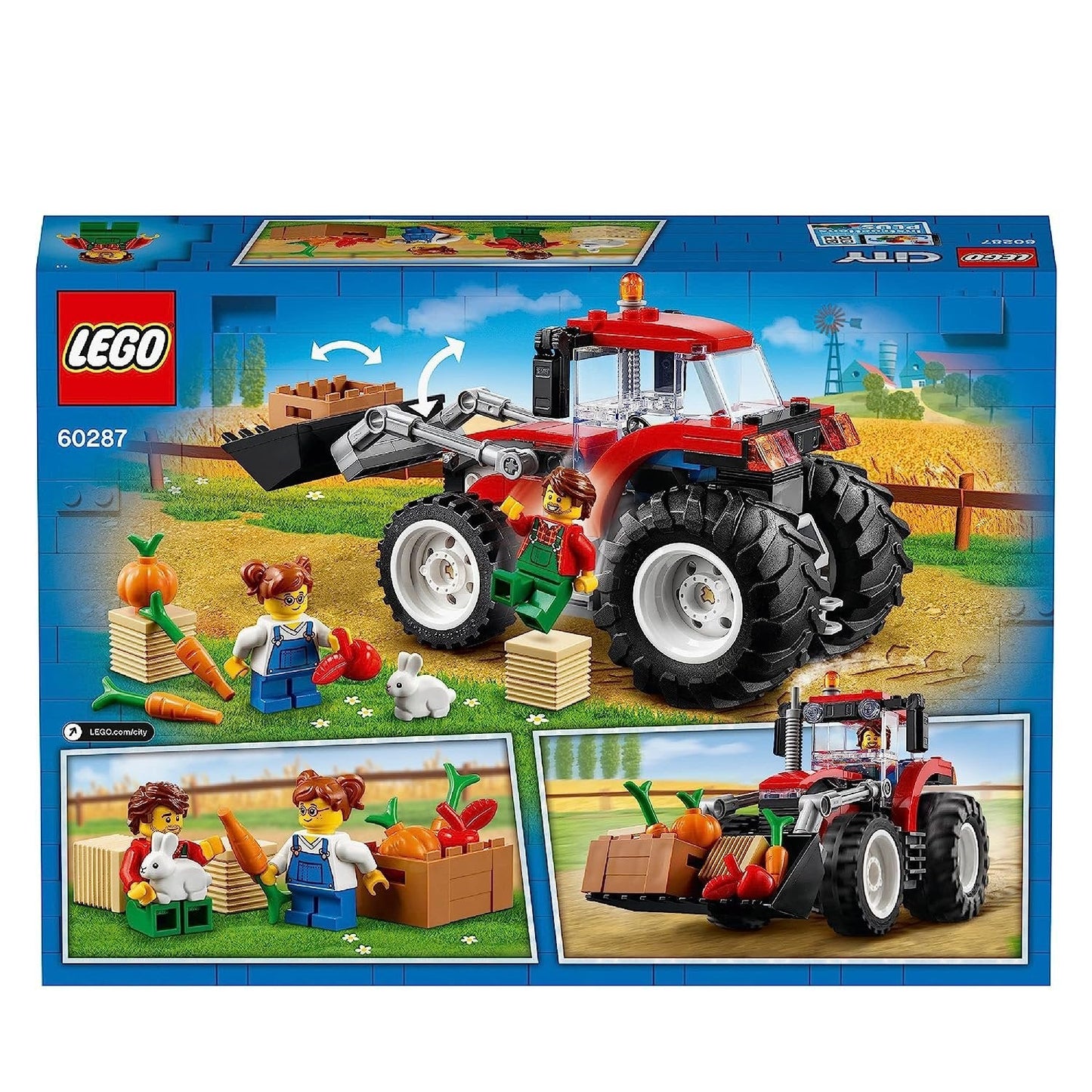 Lego 60287 City Great Vehicles Tractor Toy, Farm Set