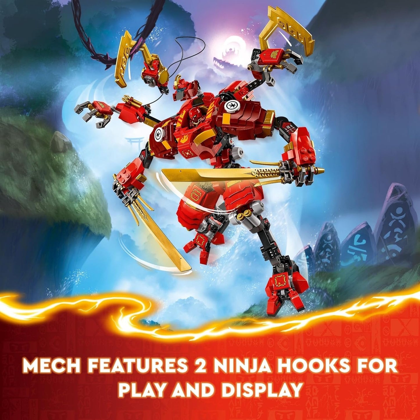 LEGO 71812 NINJAGO Kai’s Ninja Climber Mech Toy Set