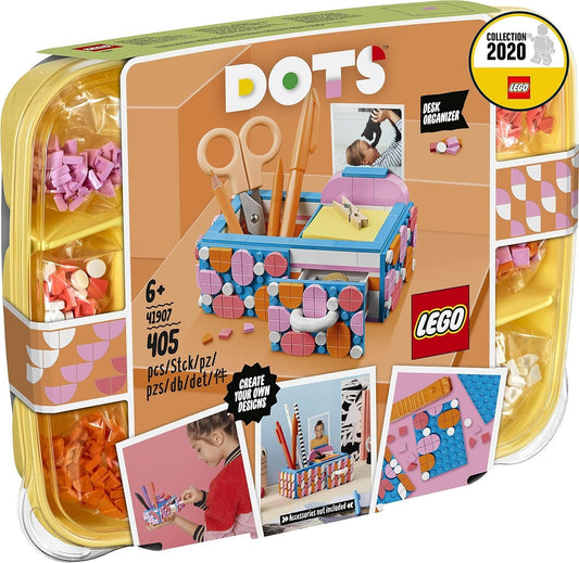 LEGO 41907 DOTS DIY Arts&Crafts Desk Organizer Room Decorations&Accessories Projects for Kids ( Multicolor), 405 Pcs