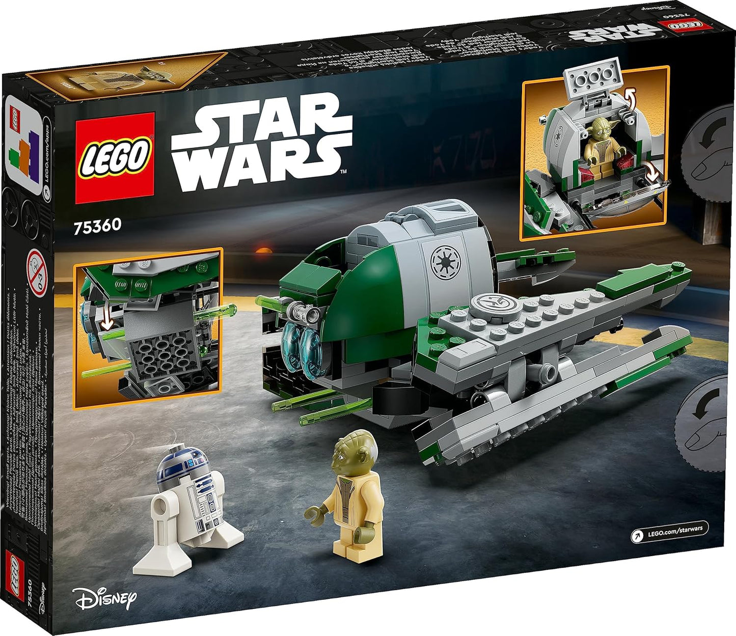 LEGO 75360 Star Wars Yoda’s Jedi Starfighter Building Set (253 Pieces)