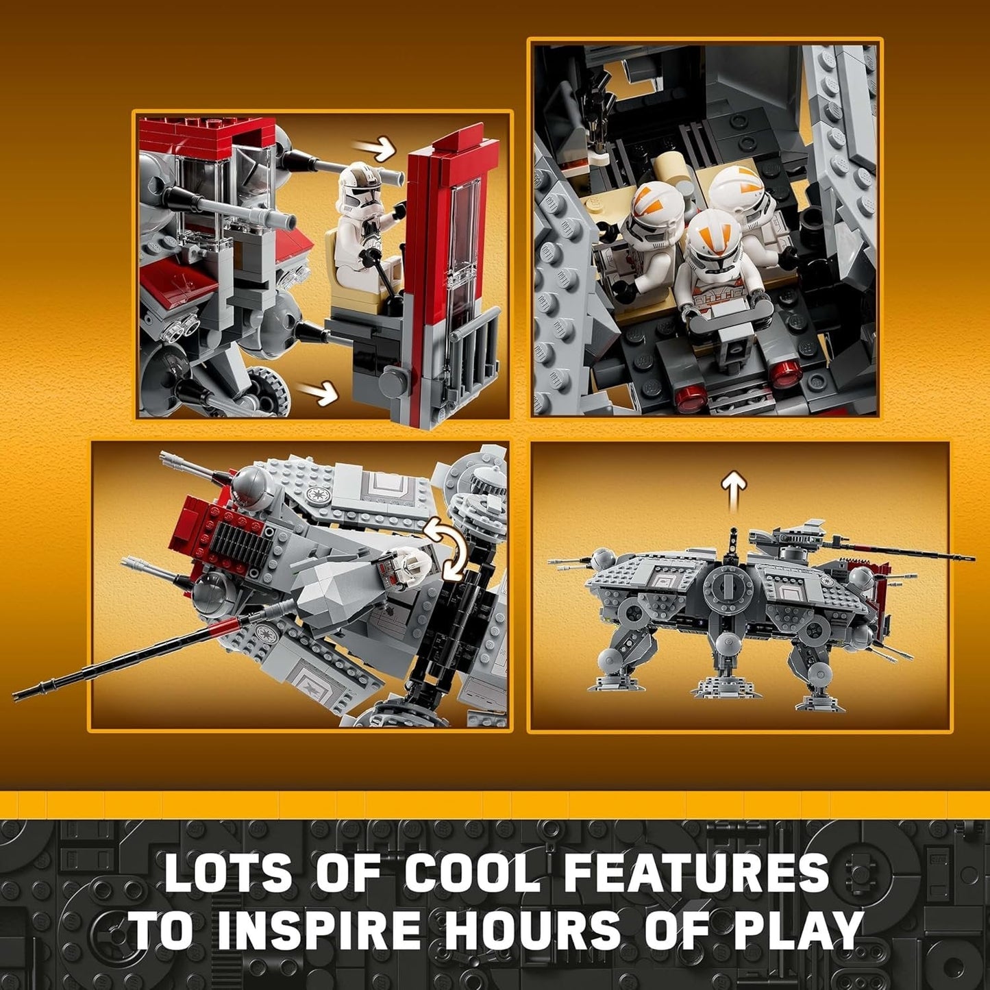 LEGO Star Wars at-TE Walker 75337 Building Kit (1,082 Pieces)