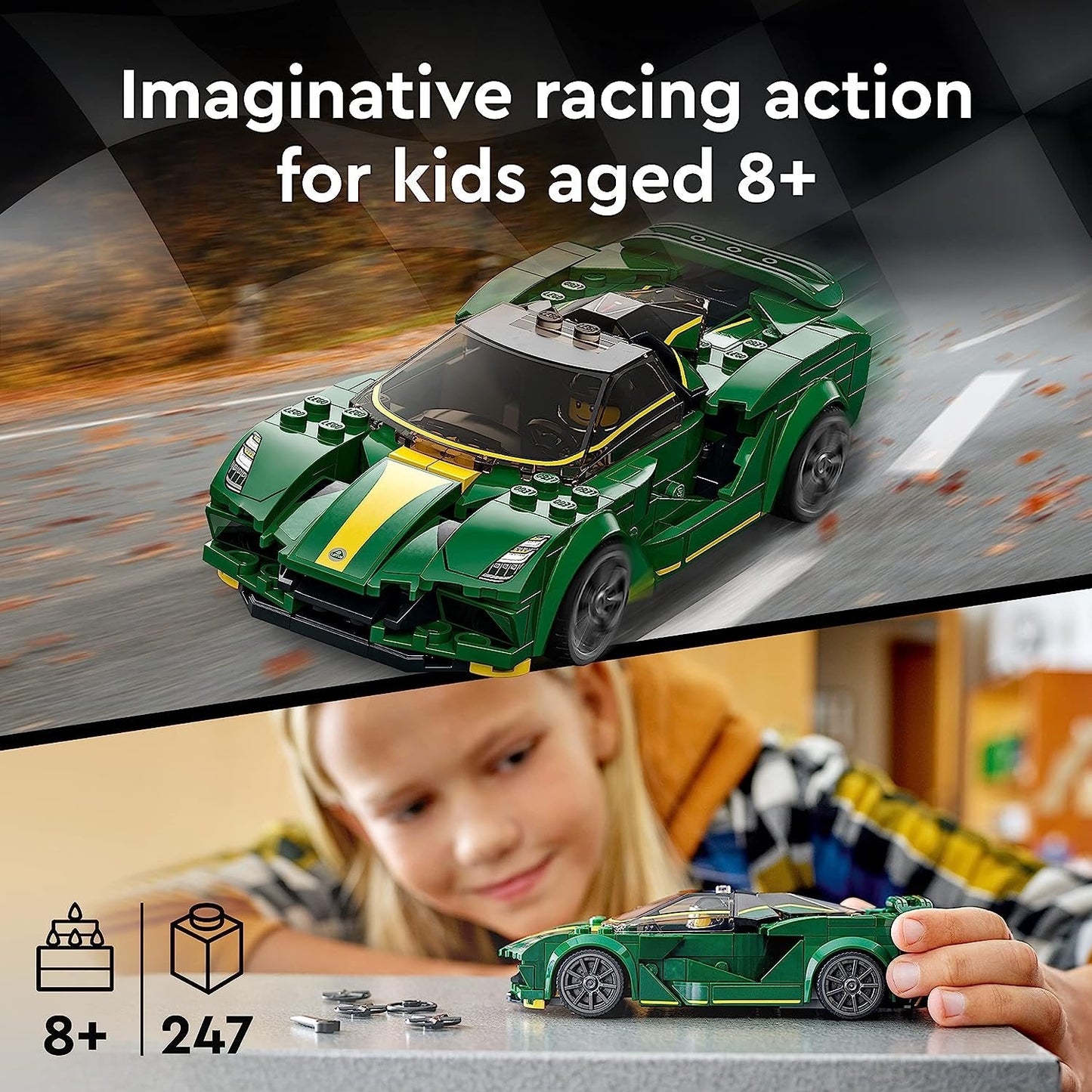 LEGO Speed Champions Lotus Evija 76907 Building Kit (247 Pieces)