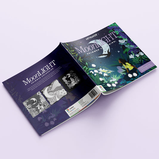 Art Maker: Moonlight Shimmer Colouring – Let Your Creativity Glow (By Hinkler)