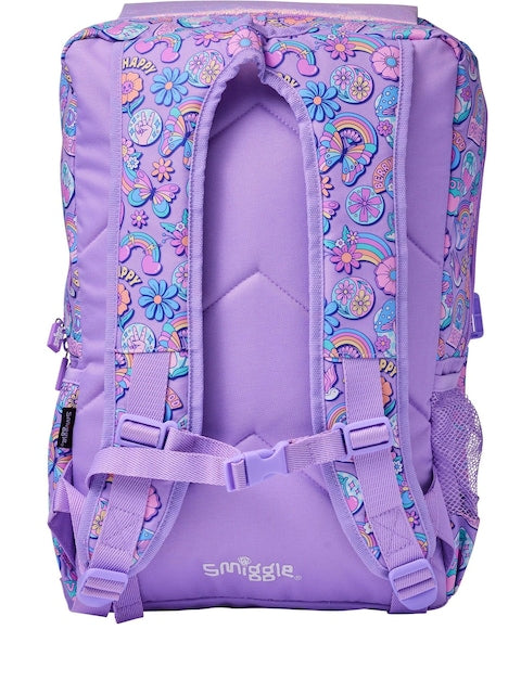 Smiggle School Bag : Butterfly Colorful & Stylish 18 Inch Backpack for Kids
