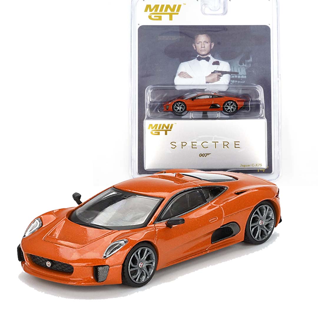 Mini GT 1/64 Jaguar C-X75 007 Series Spectre English Blister Packaging