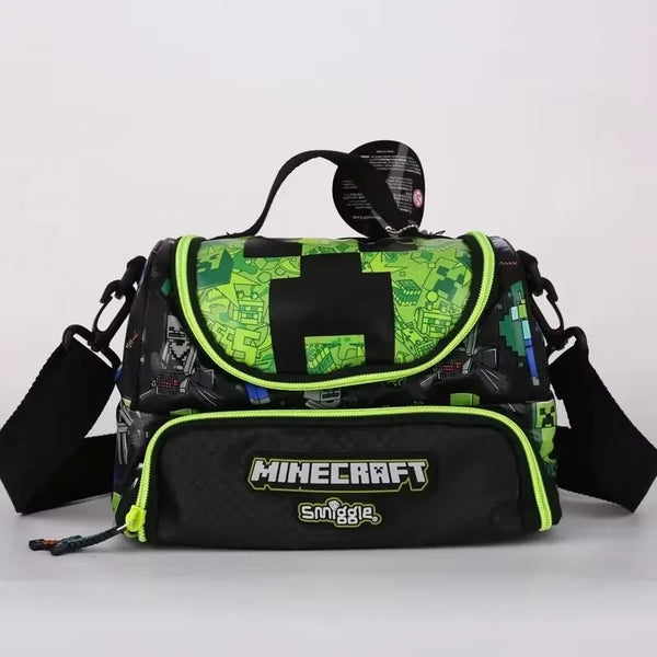 Smiggle Lunch Bag : Minecraft Double Decker 7 Inch For Kids