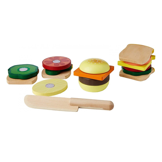 Melissa and Doug Sandwich Making Set - Wooden Play Food