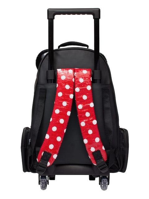 Smiggle School Bag : Minnie Mouse Colorful & Stylish 18 Inch Trolley Backpack for Kids