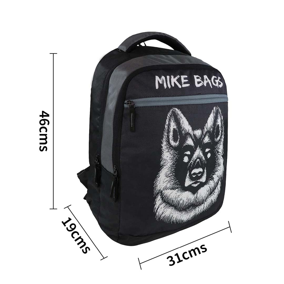 Mike Mellow Backpack – Black | 18-Inch Stylish & Durable Everyday Backpack