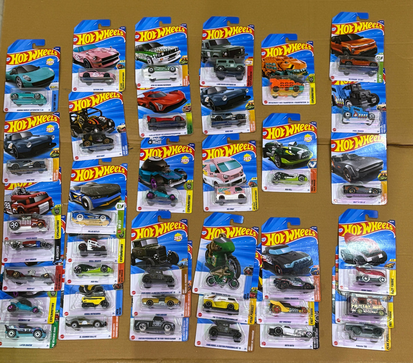 Hot wheels any 6 random