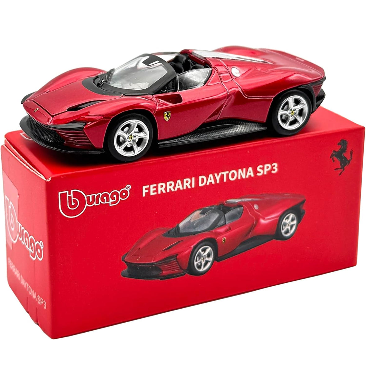 Bburago Ferrari Daytona SP3 Die-Cast Model – Scale (Red Edition)