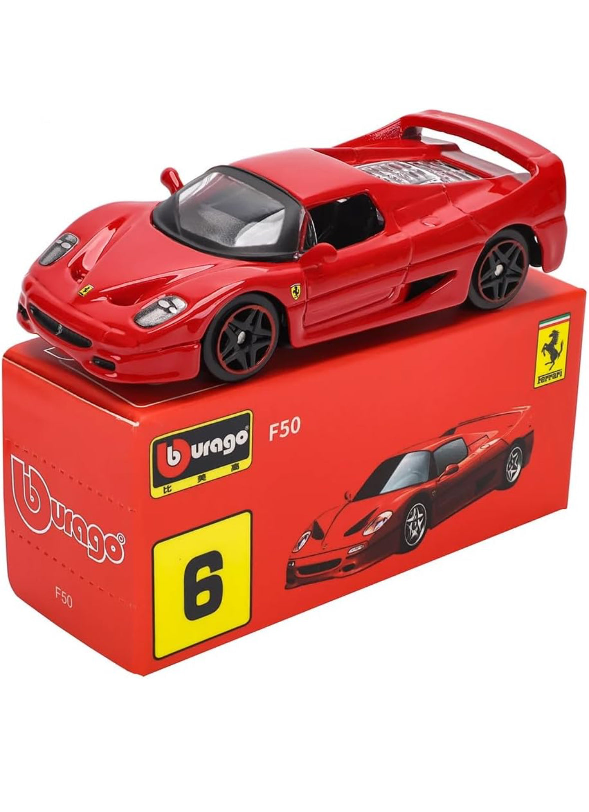 Bburago 1:64 Scale Ferrari Series Model Collection Race Diecast Metal Model Car (F50)