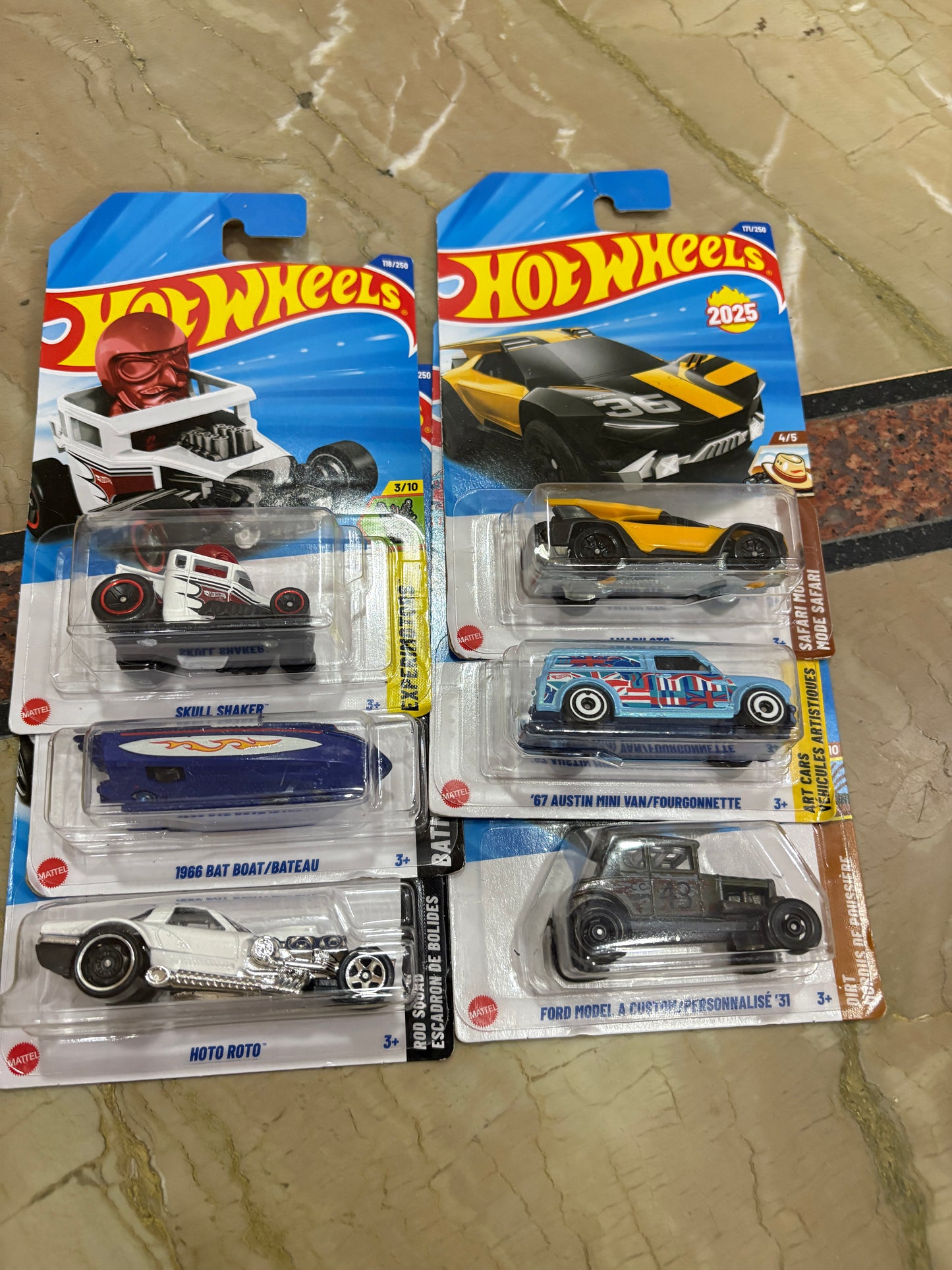 Hot wheels pack of 6
