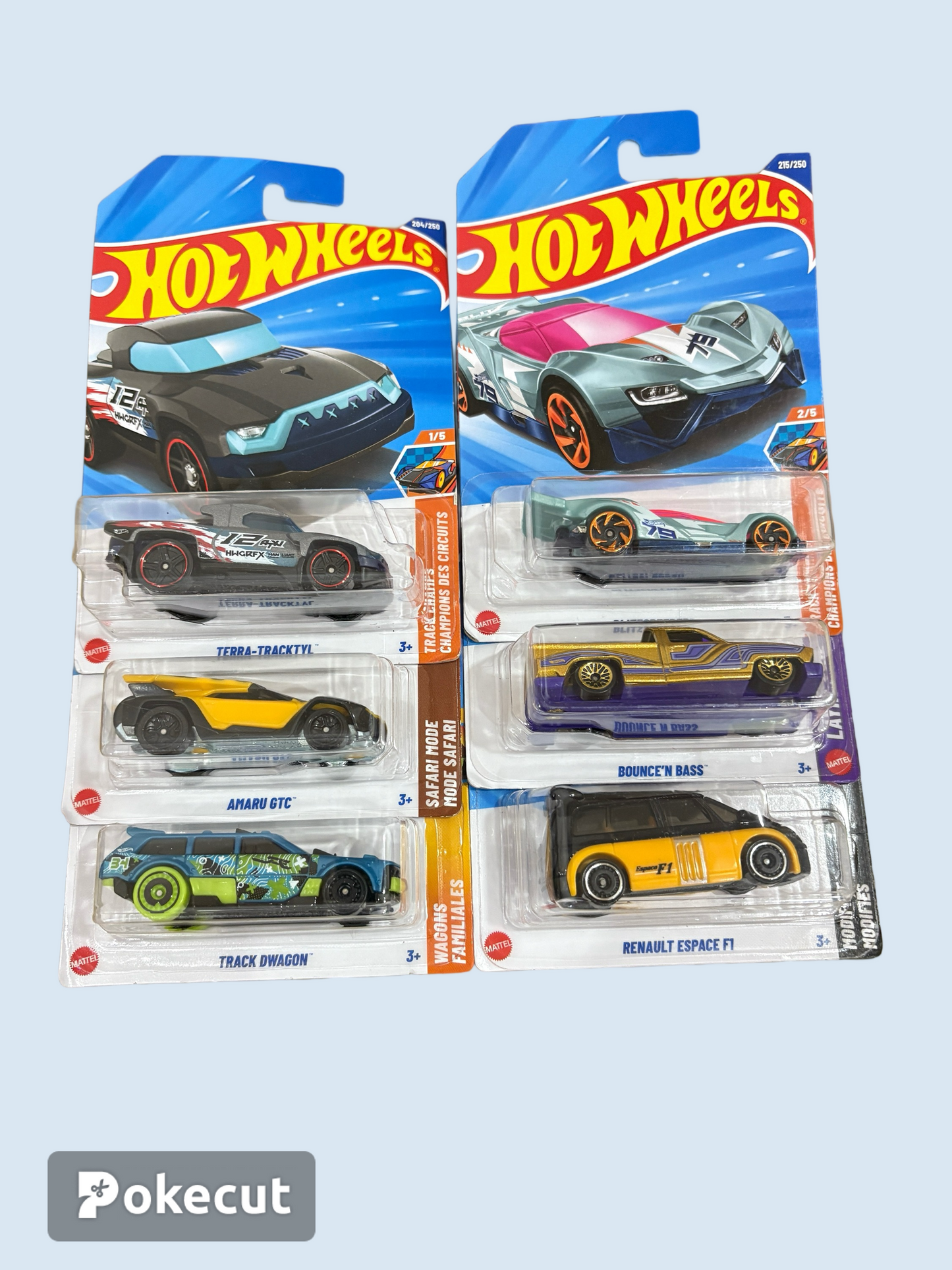 Hot Wheels pack of 6 different variants