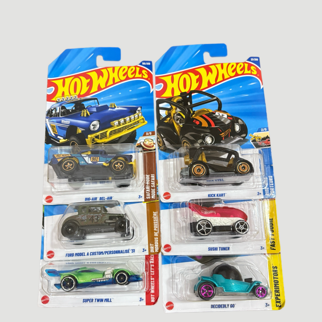 Hot wheels pack pack of 6 different variants