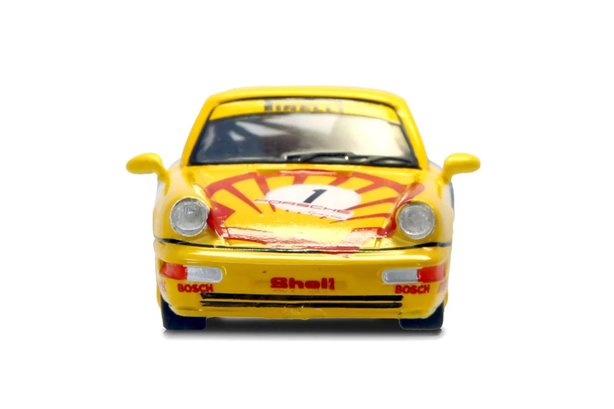 SPARKY 1/64 DIECAST SHELL PORSCHE 911 (964) Carrera Cup COMBO - Pirelli #1 Kaufmann & trophy combo